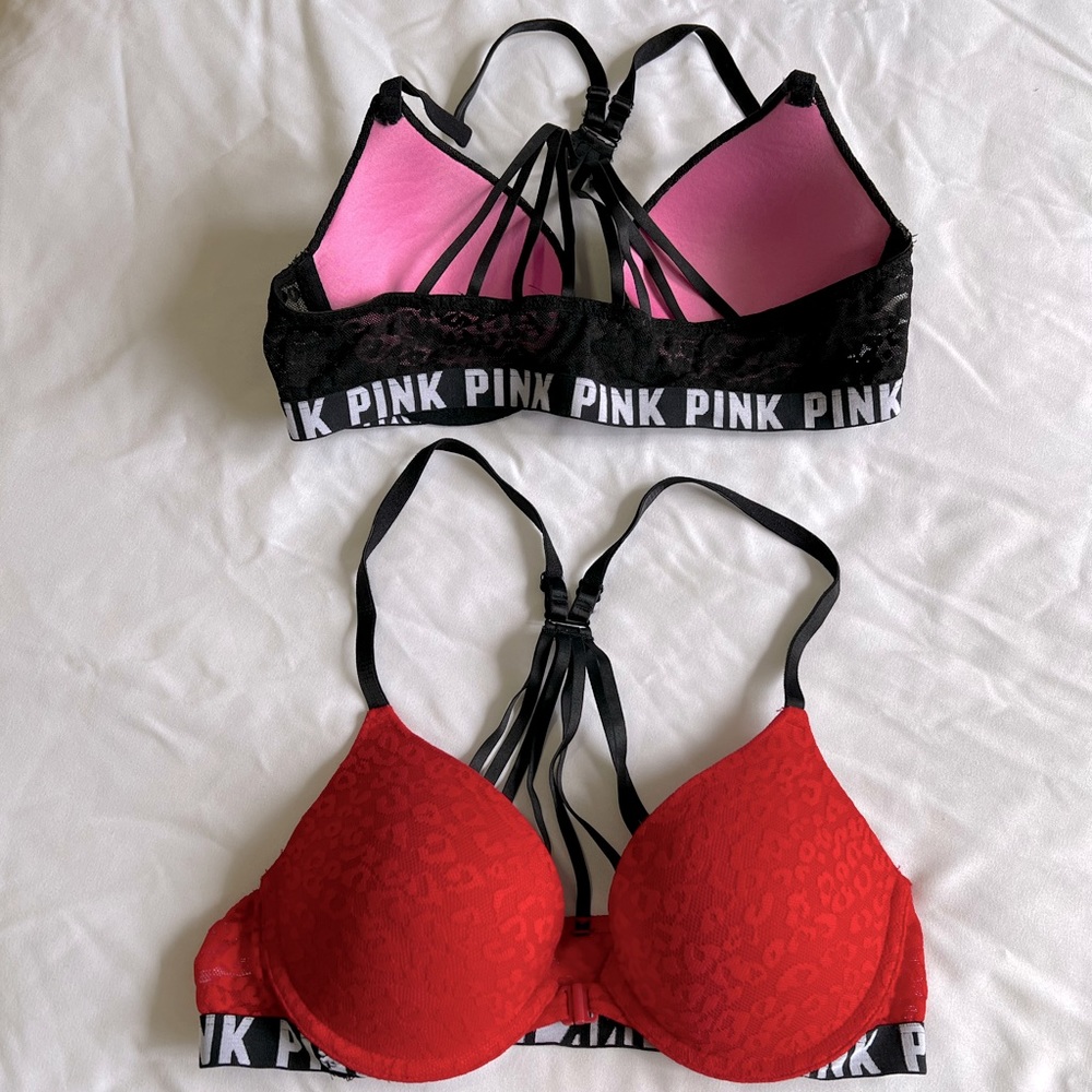 VS PINK push up bras